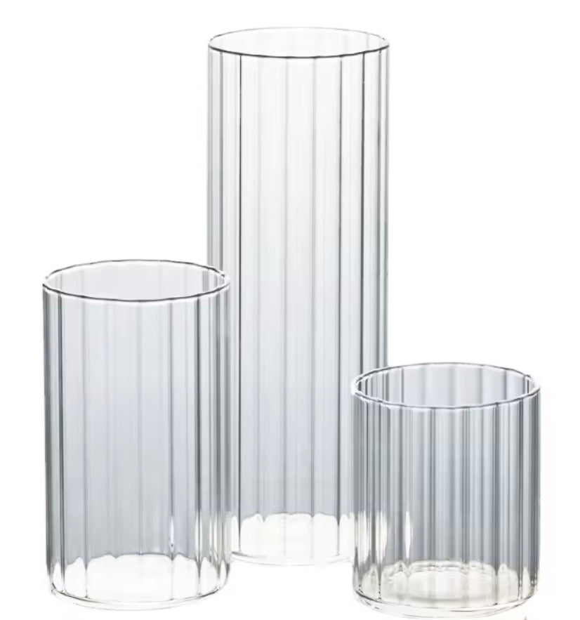 Luxury glass candle holder