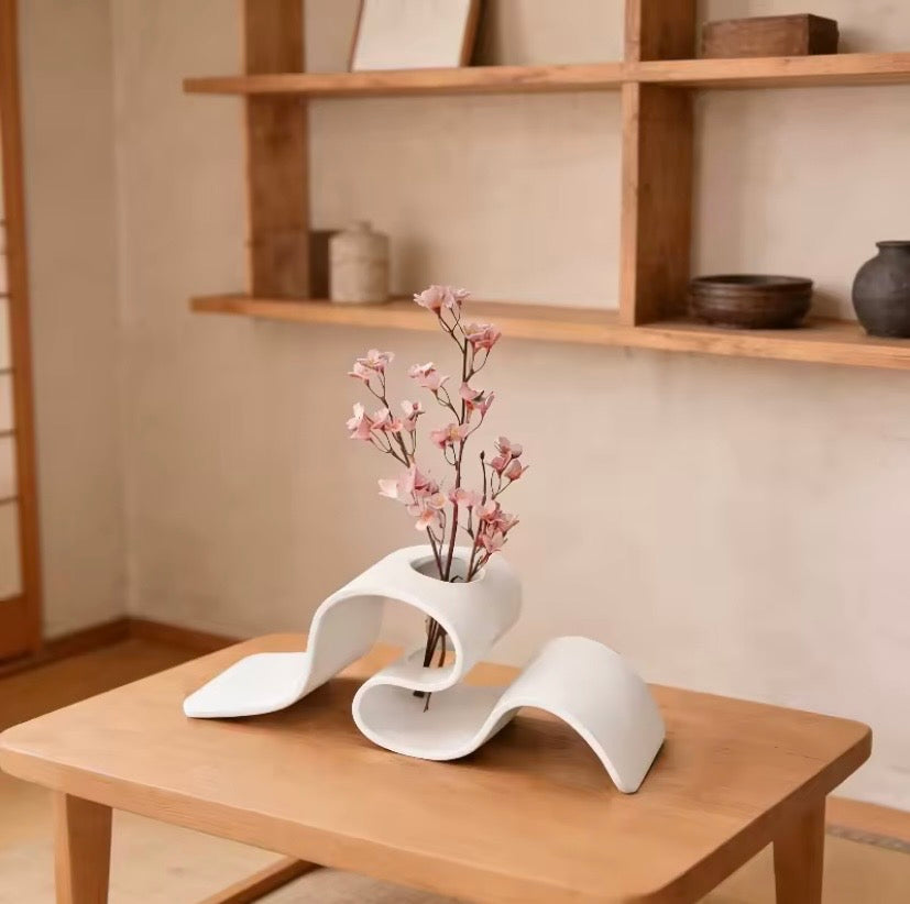 Sculpted Flow Bud Vase