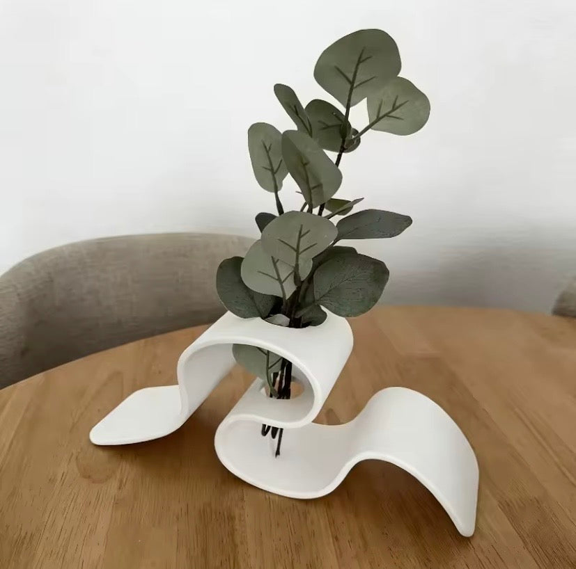Sculpted Flow Bud Vase